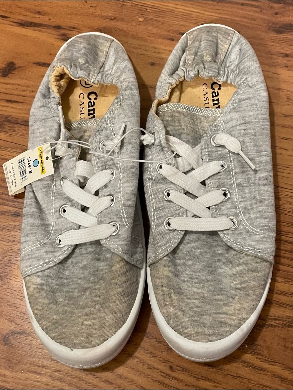 New C&C California Light Gray Knit Slip-Ons Size 9